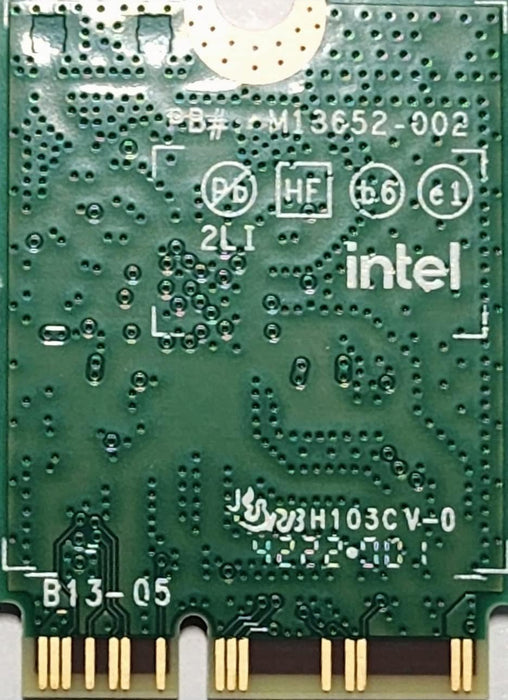 AX211 WIFI 6E CNVio2-Adapter mit Tri-Band 2,4 | 5 | und 6 GHz AX211NGW 2,4 Gbit/s 802.11ax Wireless CRF-Karte Bluetooth 5.3-kompatibel Kein vPro