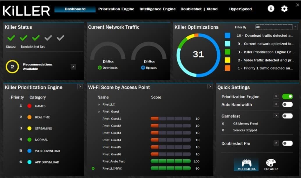 AX1675x Killer Series Desktop Wi-Fi 6E Kit | 2,4 Gbit/s | Bluetooth 5.3-Unterstützung | PCIe x4 | Tri-Band 2,4/5/6 GHz Kein vPro AX210.NGWG.NVX