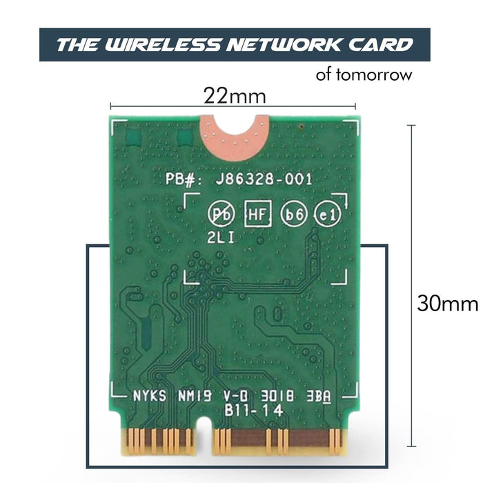 HighZer0 Electronics BE211 WiFi 7 R2 Card | Tri-Band Wi-Fi | Up to 5.8 Gbps | CNVio3 M.2 Wifi Card for PC | Supports Bluetooth 6 | Requires Intel 14th+ Gen CPU Windows 10/11, Linux | BE211NGW
