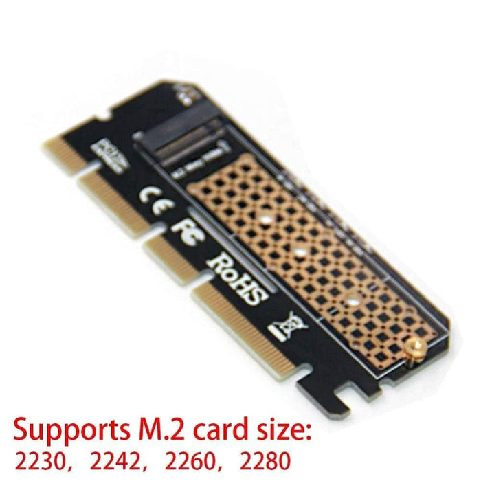 M.2 SSD PCIE Adapter Aluminium Alloy Shell LED Expansion Card Computer Adapter Interface M.2 NVMe SSD NGFF To PCIE 3.0 X16 Rise