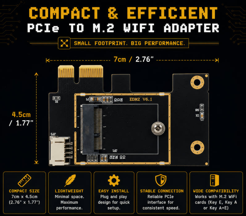 M.2 NGFF Drahtlose Karte zu PCI-e 1X Adapter M.2 Bluetooth-kompatibel Netzwerk Karte Zu WIFI WLAN Konverter Desktop für 8260