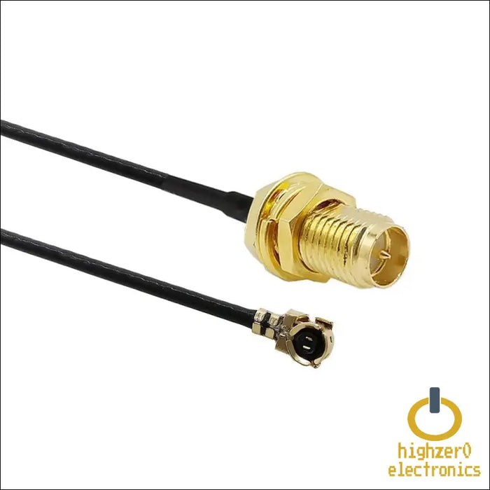 2-pack 1st Generation U.fl to Rp-sma Female Rf Antenna Cable Converters | Compatible with Mini Pcie Wifi Cards and Wi-fi 4/5/6/6e/7