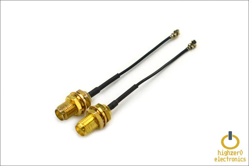 2-pack 1st Generation U.fl to Rp-sma Female Rf Antenna Cable Converters | Mhf1 Compatible Connectors for Wi-fi 4/5/6/6e/7