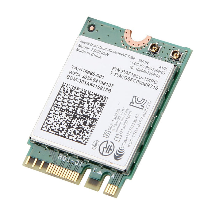 Intel Dual Band Wireless-AC 7260 7260NGW NGFF PCIe Bluetooth BT Wireless WiFi Karte 802.11 AC A B G N KTTYN für Dell Laptop