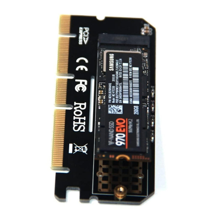M.2 SSD PCIE Adapter Aluminium Alloy Shell LED Expansion Card Computer Adapter Interface M.2 NVMe SSD NGFF To PCIE 3.0 X16 Rise