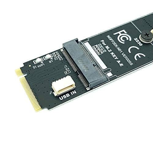 M.2 M-Key auf A + E Key NGFF Slot WLAN-Netzwerkkarte M.2 NGFF PCI Express auf E Key Karte M-Key auf AE Key M.2 WLAN-Adapter