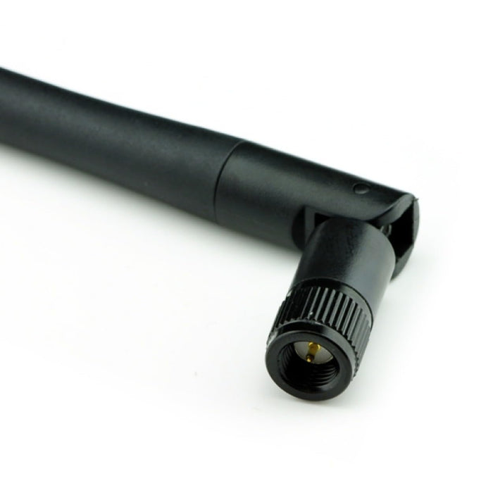 Schwarze 3dBi Dualband-Signalverstärker-Mini-WLAN-Antennen (2,4 GHz/5 GHz-5,8 GHz) mit SMA-Stecker für drahtlose Kamera, Router, Hotspot – 2er-Pack