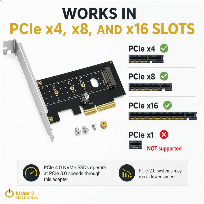 M.2 NVMe SSD NGFF zu PCIE X4 Adapter M Key Schnittstellenkarte Unterstützt PCI-e PCI Express 3.0 x4 2230-2280 Größe M2 SSD M2 PCIE Adapter