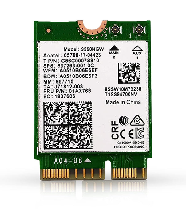 HighZer0 Electronics AC 9560 CNVio Legacy WiFi Adapter for PC | WiFi 5 Dual Band 802.11ac | Up to 1.73 Gbps | Supports Bluetooth 5.1 Windows & Linux | Requires 8-9th Gen Intel CPU | 9560NGW