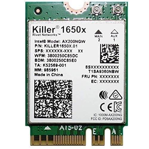 AX1650x Killer Series Desktop Wi-Fi 6 Kit | 2,4 Gbit/s | Bluetooth 5.2-Unterstützung | PCIe x4 | Kein vPro AX200.NGWG.NVXX