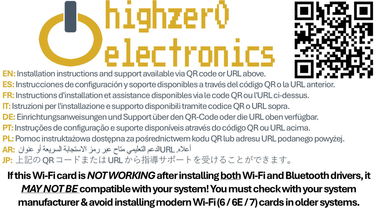 Legacy Mini-PCIe Wi-Fi Card for Intel Centrino 7260 | Half Mini PCIe Network Card | 300 Mbps with Bluetooth 4.0 Support | HMC WLAN Replacement Part 7260.HMW Wi-Fi Card 7260HMW