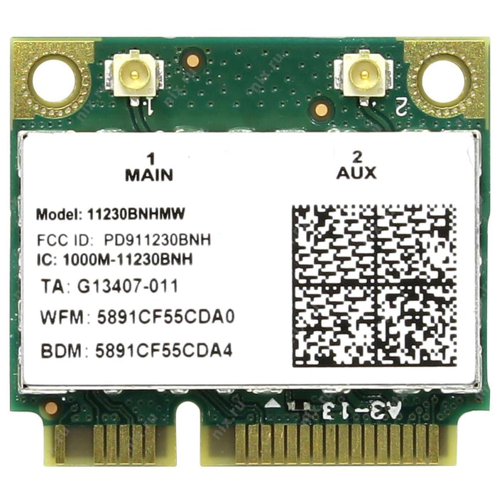 HighZer0 Electronics Wireless-N 1030 Half Mini PCIe Network Card | 300 Mbps with Bluetooth Support | HMC WLAN Replacement Part 1230BNH Wi-Fi Card 11230BNHMW