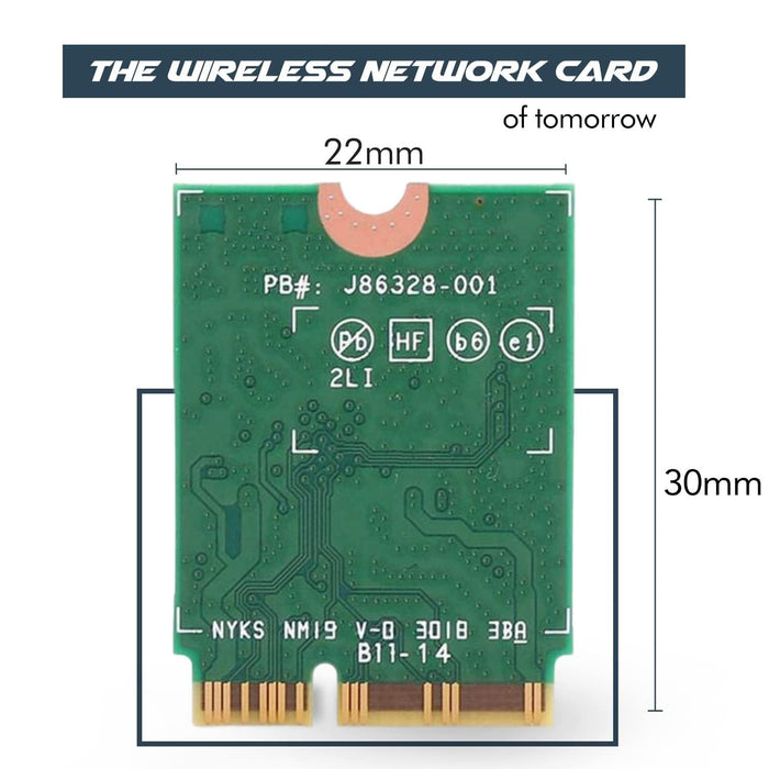 WiFi 7 R2 Adapter for Intel BE213 | Tri-Band Wireless | Up to 2.8Gbps | M.2 CNVio3 for PCs | Bluetooth 6 Support | For Intel 13th Gen and Newer CPUs, Windows 10/11, Linux | BE213NGW