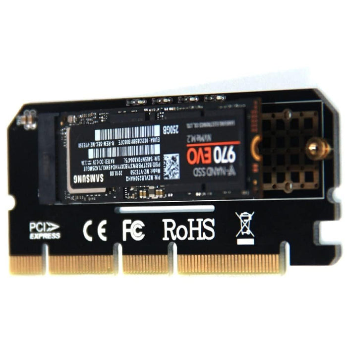 M.2 SSD PCIE Adapter Aluminium Legierung Shell LED Expansion Karte Computer Adapter Interface M.2 NVMe SSD NGFF Zu PCIE 3,0 X16 Aufstieg