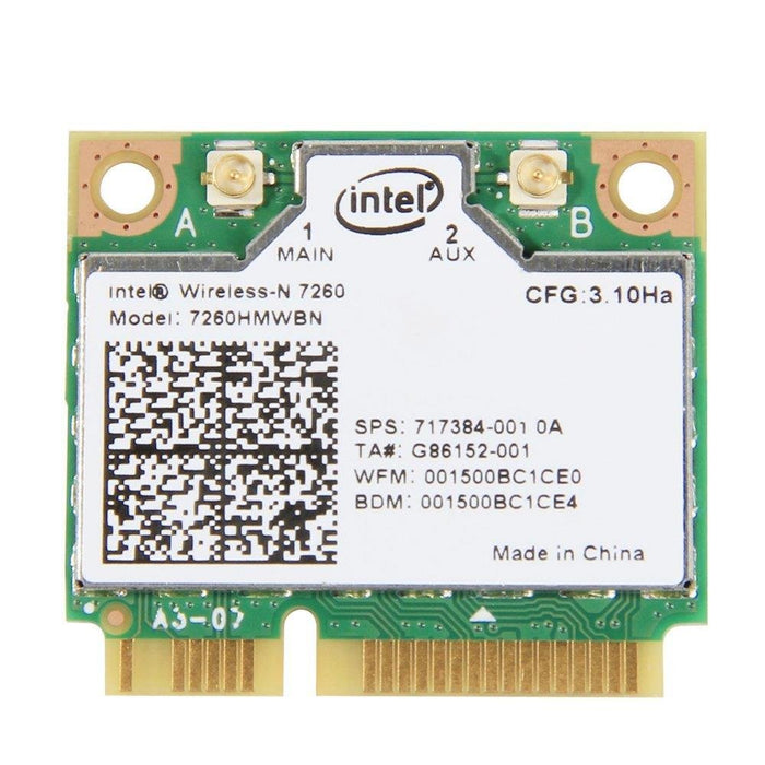 Intel Dual Band Wireless-AC 7260 7260HMW Half Mini PCIe PCI-Express WLAN WiFi Card Module 802.11 ac/a/b/g/n 867Mbps  Bluetooth BT