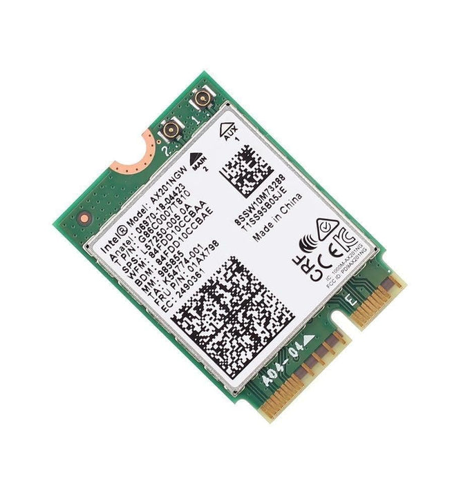 WiFi 6-Adapter für Intel AX201 | Dualband bis zu 2,4 Gbit/s | CNVio2 M.2 | Bluetooth 5.2-Unterstützung | Erfordert Intel-CPUs der 10. Generation und höher, Windows 10 und 11, Linux | AX201NGW