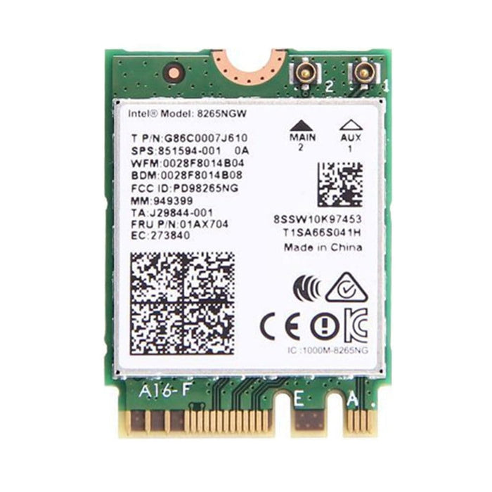 Adaptador Wi-Fi heredado Intel Wireless-AC 8265 | WiFi de 867 Mbps con Bluetooth 4.2 | Tarjeta de red de 2,4 GHz y 5 GHz | 8265NGW
