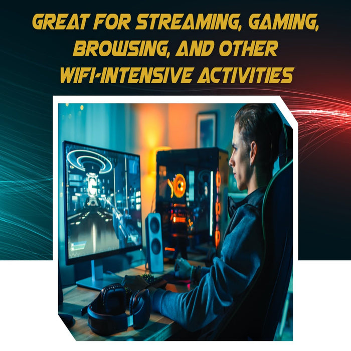 WiFi Antenna for PC, Laptop, Desktop & Motherboard | 2.4GHz/5GHz/6GHz | 1st Generation U.FL (Compatible with Mini PCIe) Connectors on Mini PCIe Wi-Fi Cards | 2-Pack 20cm (8in)