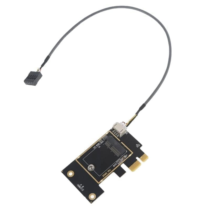 M.2 NGFF Wireless Card to PCI-e 1X Adapter M.2 Bluetooth-compatible Network Card To WIFI WLAN Converter Desktop for 8260