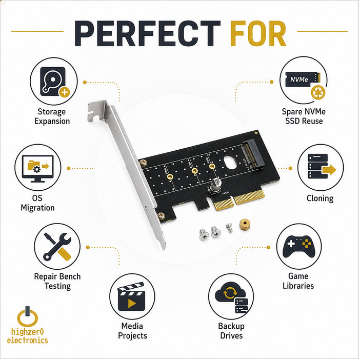 M.2 NVMe SSD NGFF zu PCIE X4 Adapter M Key Schnittstellenkarte Unterstützt PCI-e PCI Express 3.0 x4 2230-2280 Größe M2 SSD M2 PCIE Adapter