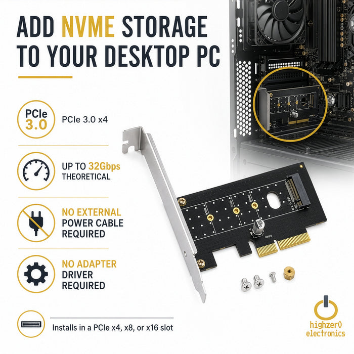 M.2 NVMe SSD NGFF zu PCIE X4 Adapter M Key Schnittstellenkarte Unterstützt PCI-e PCI Express 3.0 x4 2230-2280 Größe M2 SSD M2 PCIE Adapter