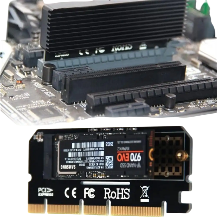 HIGHZER0 ELECTRONICS PC CARD ADAPTER ALUMINIUM ALLOY, EXPANSION, X16 RISE M.2 SSD PCIE SHELL LED COMPUTER INTERFACE NVME NGFF TO 3.0