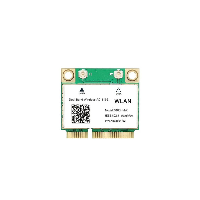 HighZer0 Electronics Wireless-AC 3165 Half Mini PCIe Network Card | 433 Mbps with Bluetooth 4.0 Support | HMC WLAN Replacement Part 3165.HMWG Wi-Fi Card 3165HMW