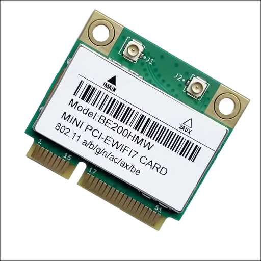 HIGHZER0 ELECTRONICS WIFI 7 CARD BE200 HALF MINI, INTEL, PCIE MINI-PCIE WI-FI FOR | NETWORK | 5.8 GBP WITH BLUETOOTH 5.4 SUPPORT | HMC WLAN