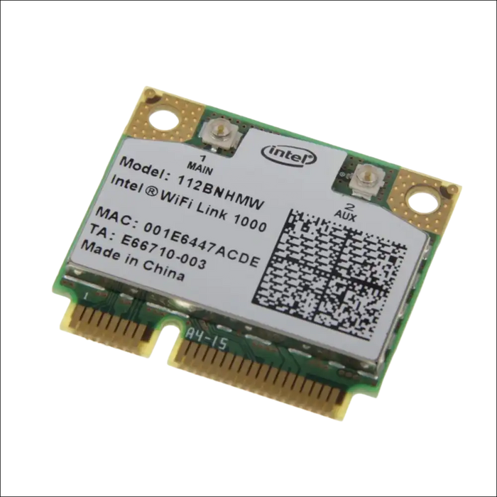 HIGHZER0 ELECTRONICS LEGACY WIFI 4 & 5 CARD HALF MINI PCIE, NETWORK, ONLINE GAMING WIRELESS-N CENTRINO 1000 | 300 MBPS WITH BLUETOOTH