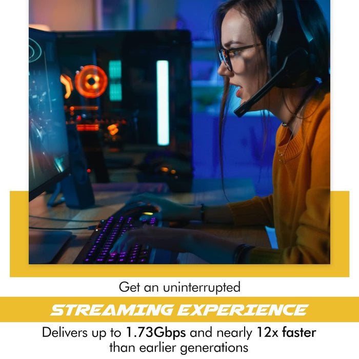 HighZer0 Electronics AC 9560 CNVio Legacy WiFi-Adapter für PC | WiFi 5 Dual Band 802.11ac | Bis zu 1,73 Gbit/s | Unterstützt Bluetooth 5.1 Windows und Linux | Erfordert Intel-CPU der 8.-9. Generation | 9560NGW