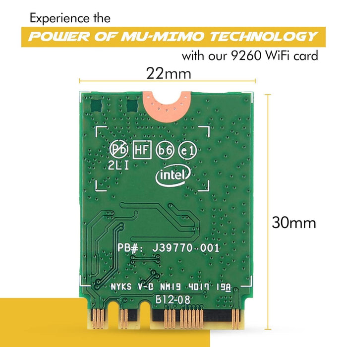 AC9260 Desktop-WLAN-Kit | PCIe x4 | 1,73 Gbit/s | Bluetooth 5.1-Unterstützung | Wi-Fi 5 Wireless-AC Nein vPro 9260NGW