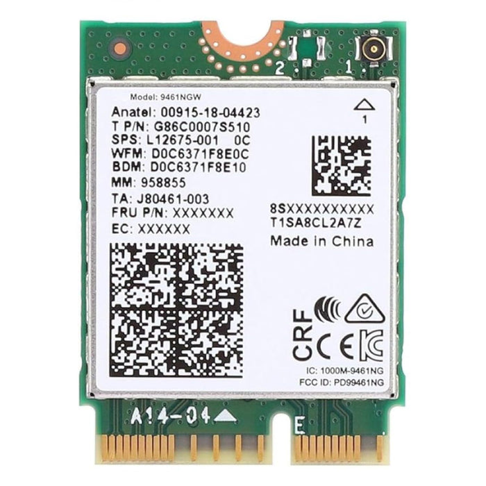 HighZer0 Electronics Wireless-AC 9461 Legacy Wi-Fi Adapter | 433Mbps WiFi with Bluetooth 5.1 | 2.4GHz & 5GHz Network Card | Supports 8-9th Gen Intel CPU | 9461NGW Wireless Adapter