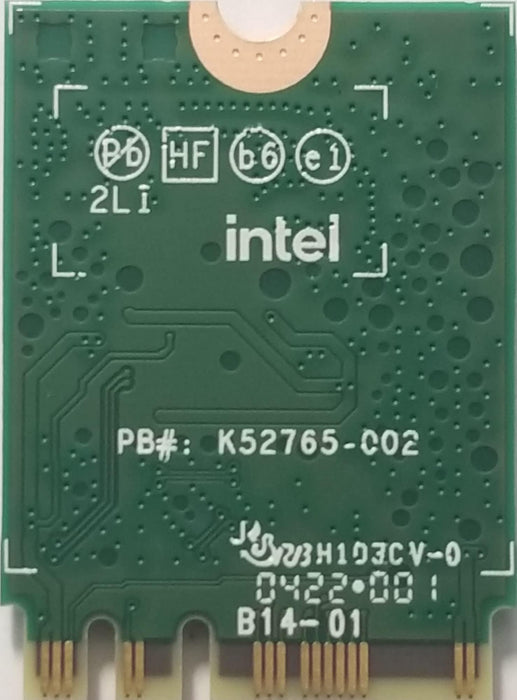 WiFi 6E Adapter for Intel AX210 | Tri-Band 2.4/5/6 GHz | Up to 2.4 Gbps | M.2 for PCs | Bluetooth 5.3 Compatible | Works with Intel, AMD, Windows 10/11, Linux | Model AX210NGW No vPro