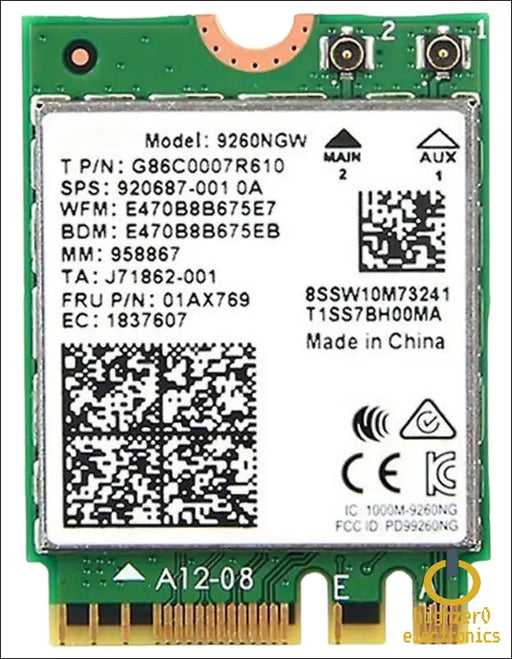 Highzer0 Electronics Ac 9260 802.11ac M.2 Bluetooth 5.1 Legacy Network Card | Wifi 5 Up to 1.73gbps Mu-mimo | Compatible with Intel Amd