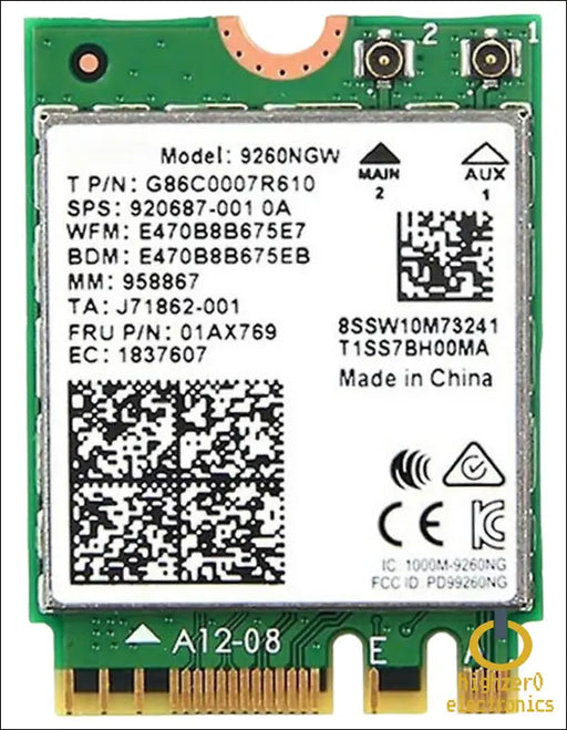 Highzer0 Electronics Ac 9260 802.11ac M.2 Bluetooth 5.1 Legacy Network Card | Wifi 5 Up To 1.73gbps Mu-mimo | Compatible With Intel Amd