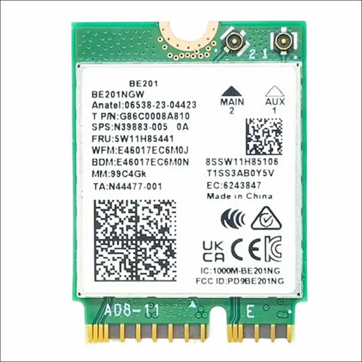 HIGHZER0 ELECTRONICS WIFI 7 CARD, CNVIO3 INTERFACE, INTEL 13TH GEN ADAPTER FOR BE201 | TRI-BAND WIRELESS | UP TO 5.8GBPS | M.2 PCS