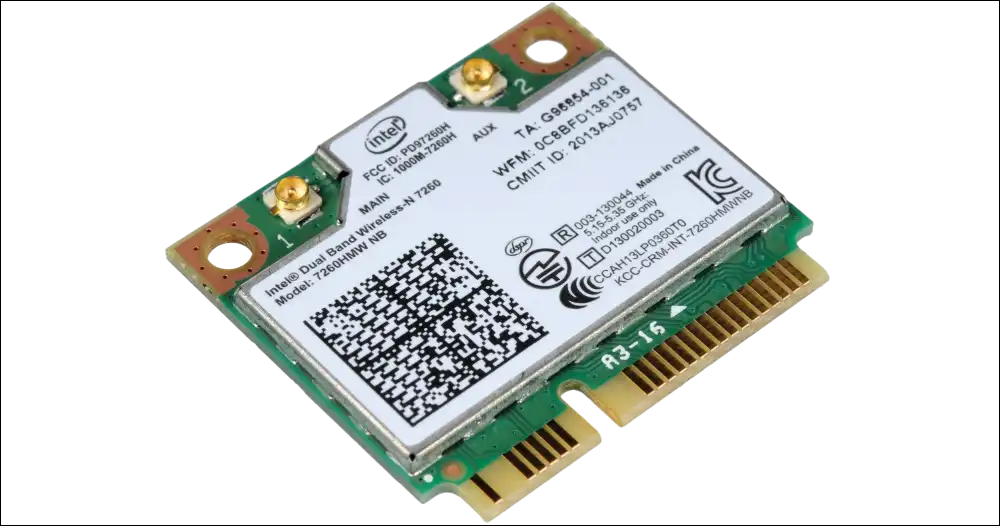HIGHZER0 ELECTRONICS LEGACY WIFI 4 & 5 CARD HALF MINI PCIE, INTEL SMART CONNECT, ONLINE GAMING WIRELESS-N 7260 NETWORK | 300 MBPS