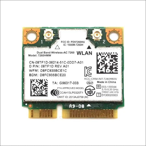 HIGHZER0 ELECTRONICS LEGACY WIFI 4 & 5 CARD MINI PCIE NETWORK, SLOT, INTEL SMART CONNECT WIRELESS-AC 7260 HALF | 867 MBPS WITH BLUETOOTH