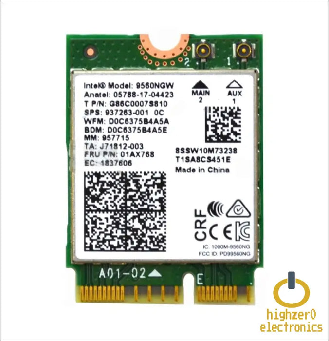 Intel 9560ngw Wireless-ac 9560 802.11ac Wlan Pci-express Bluetooth 5.1 Wifi Card G86c0007s810 no Vpro