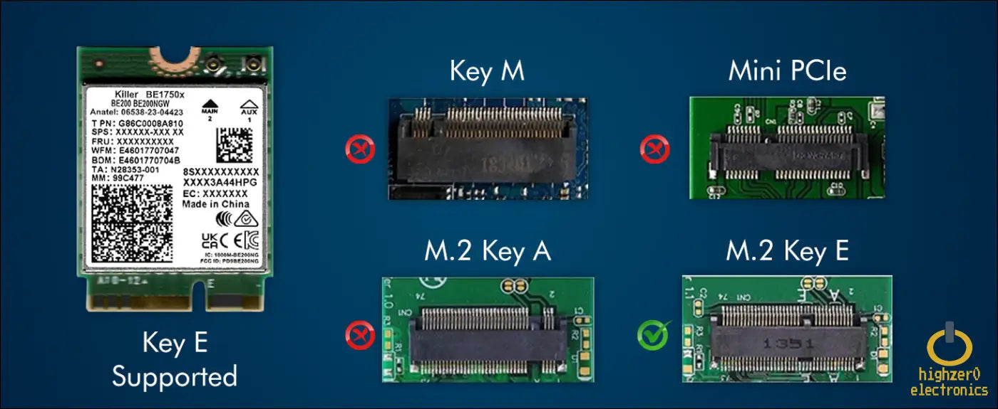 Wifi 7 Killer Series for Intel Be1750x Upgraded Be200 Wi-fi Card | Gaming Adapter | M.2 Pcie | 5.8 Gbps 320mhz 4k Qam | Supports Bluetooth