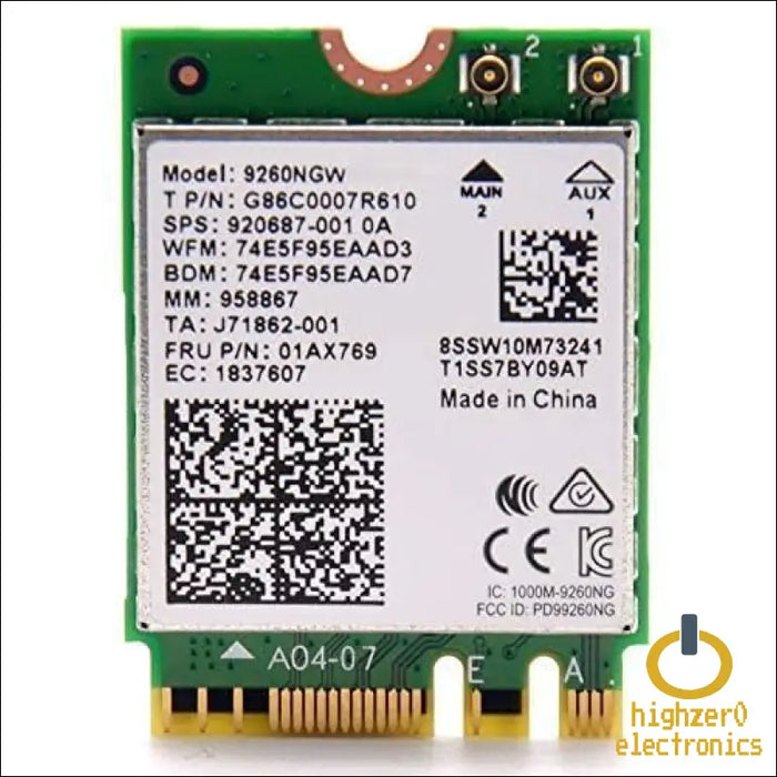 Legacy M.2 Wifi Card for Intel Ac 9260 with Bluetooth 5.1 | Up to 1.73gbps Mu-mimo 5 | Works Amd Linux & Windows 10/11 | Non-vpro | Model