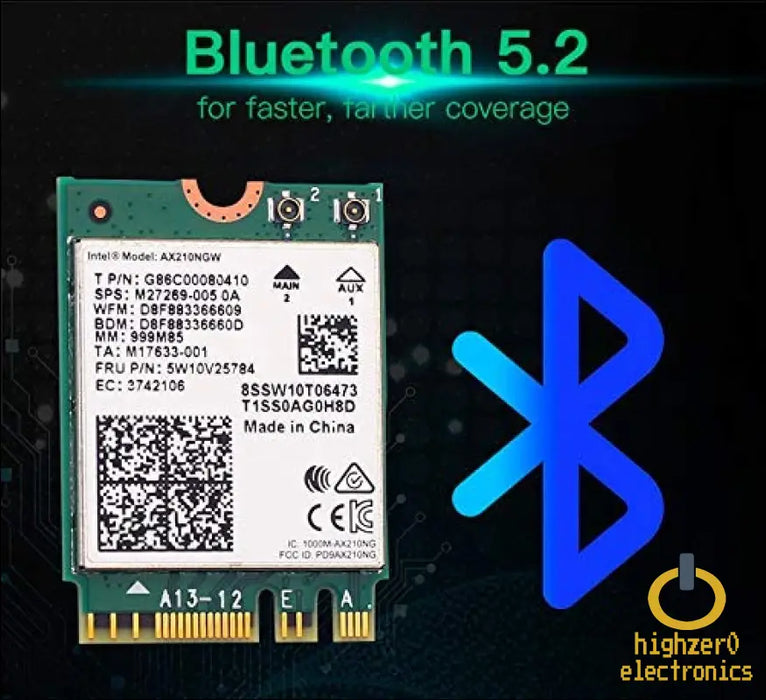 Wi-fi 6e Ax210 (gig + ) 802.11ax with Bluetooth 5.2 (ax210ngw)