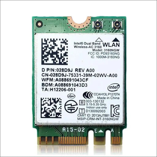 HIGHZER0 ELECTRONICS LEGACY WIFI 4 & 5 CARD NGFF M2 INTERFACE, INTEL WIRELESS, WIRELESS-AC 3160 WI-FI ADAPTER | 433MBPS WITH BLUETOOTH 4.0