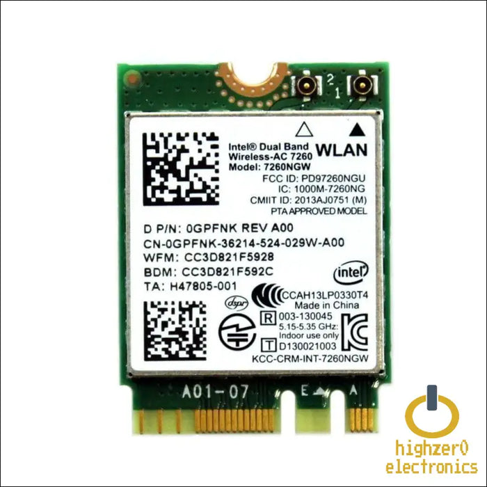 Legacy M.2 Wi-fi Adapter for Intel 7260 Wireless-ac | 867mbps Wifi with Bluetooth 4.0 | 2.4ghz & 5ghz Network Card | 7260ngw