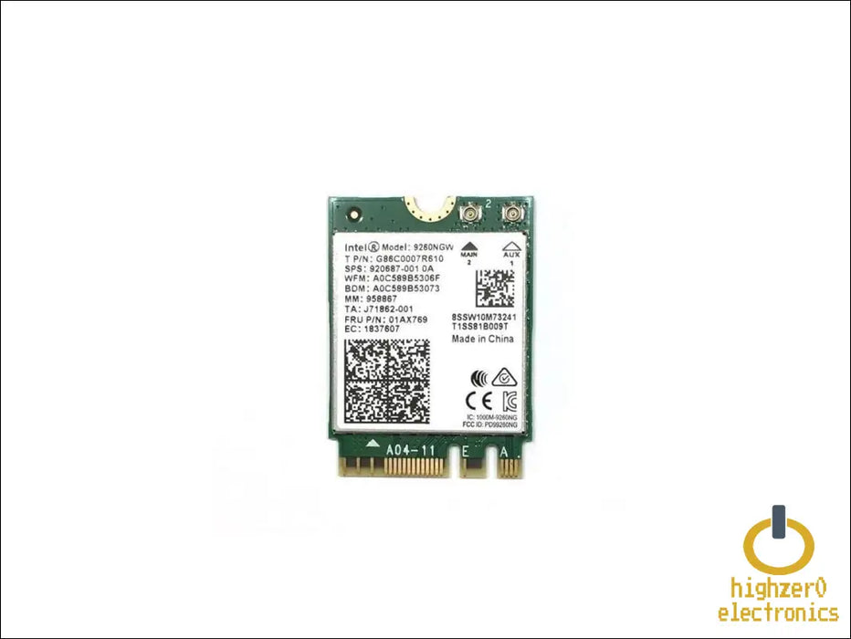 Intel Wireless-ac 9260 2230 2x2 Ac + bt Gigabit no Vpro