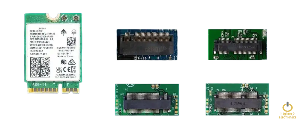HIGHZER0 ELECTRONICS WIFI 7 CARD GAMING, TRI-BAND TECHNOLOGY, 6GHZ BAND KILLER SERIES FOR INTEL BE1775I R2 ADAPTER UPGRADE FROM BE211 | M.2