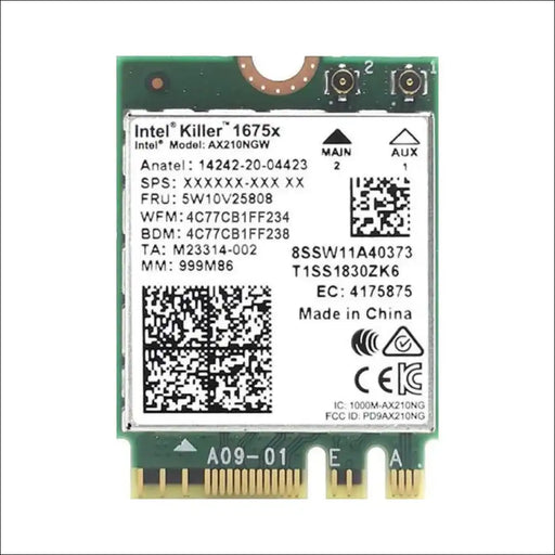 HIGHZER0 ELECTRONICS WIFI 6E CARD KILLER WI-FI, AX1675X TRI BAND, AX210 M.2 2230 BLUETOOTH 5.3 (SINGLE PACK)
