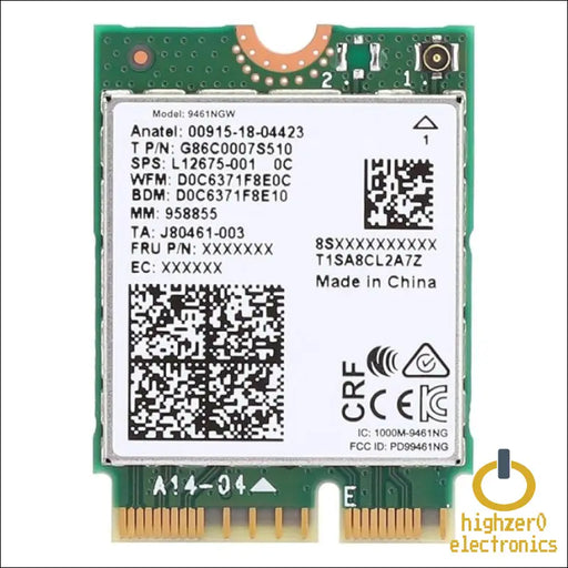 Legacy M.2 Wi-fi Adapter for Intel 9461 Wireless-ac | 433mbps Wifi with Bluetooth 5.1 | 2.4ghz &amp; 5ghz Network Card | Designed 8-9th Gen Cpu