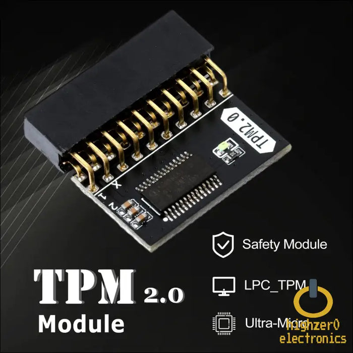 Replacement Tpm2.0 Encryption Security Module 20-1 Pin 2 * 10p Tpm Ga Remote Card Compatible with Win11 2.0 System for Gigabyte Platform